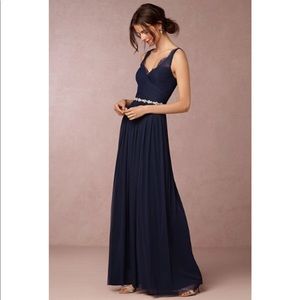 BHLDN Fleur Gown in Navy Size 6